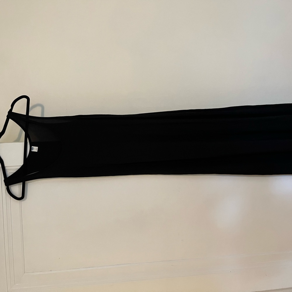 Soft black maxi dress